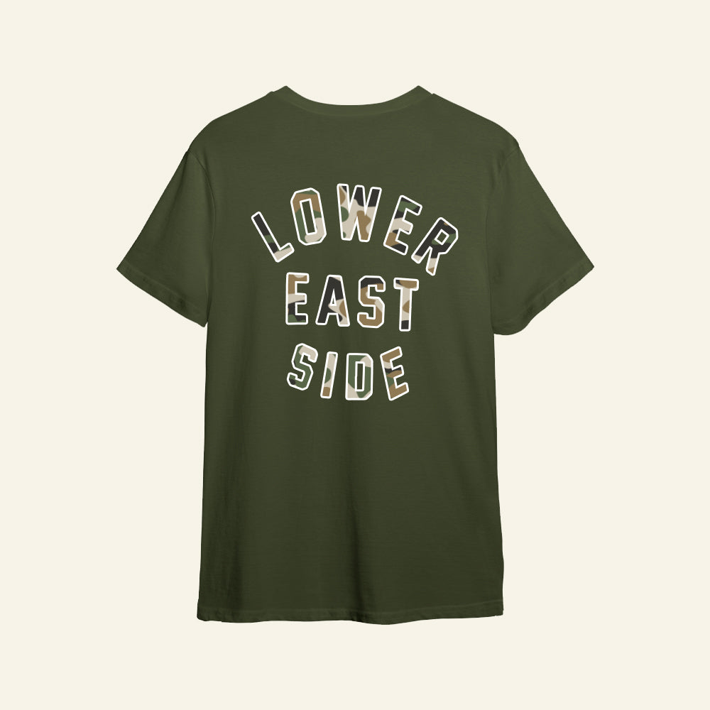 Camo East Side - Short Sleeve (Army Green)